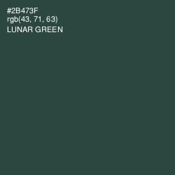 #2B473F - Lunar Green Color Image